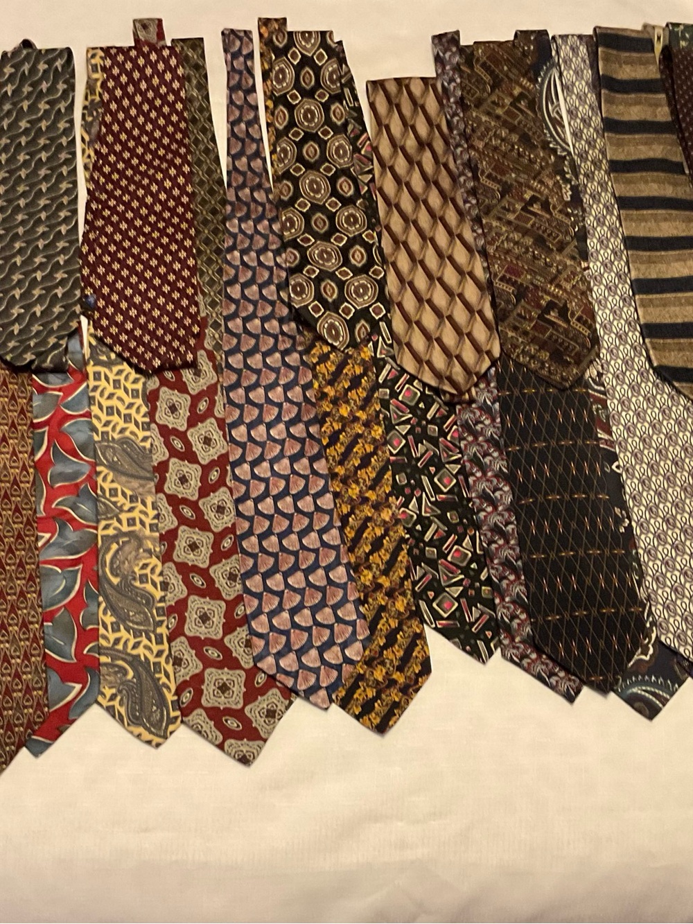Mixed LOT of 35 Neck Ties Various Brands & Designs